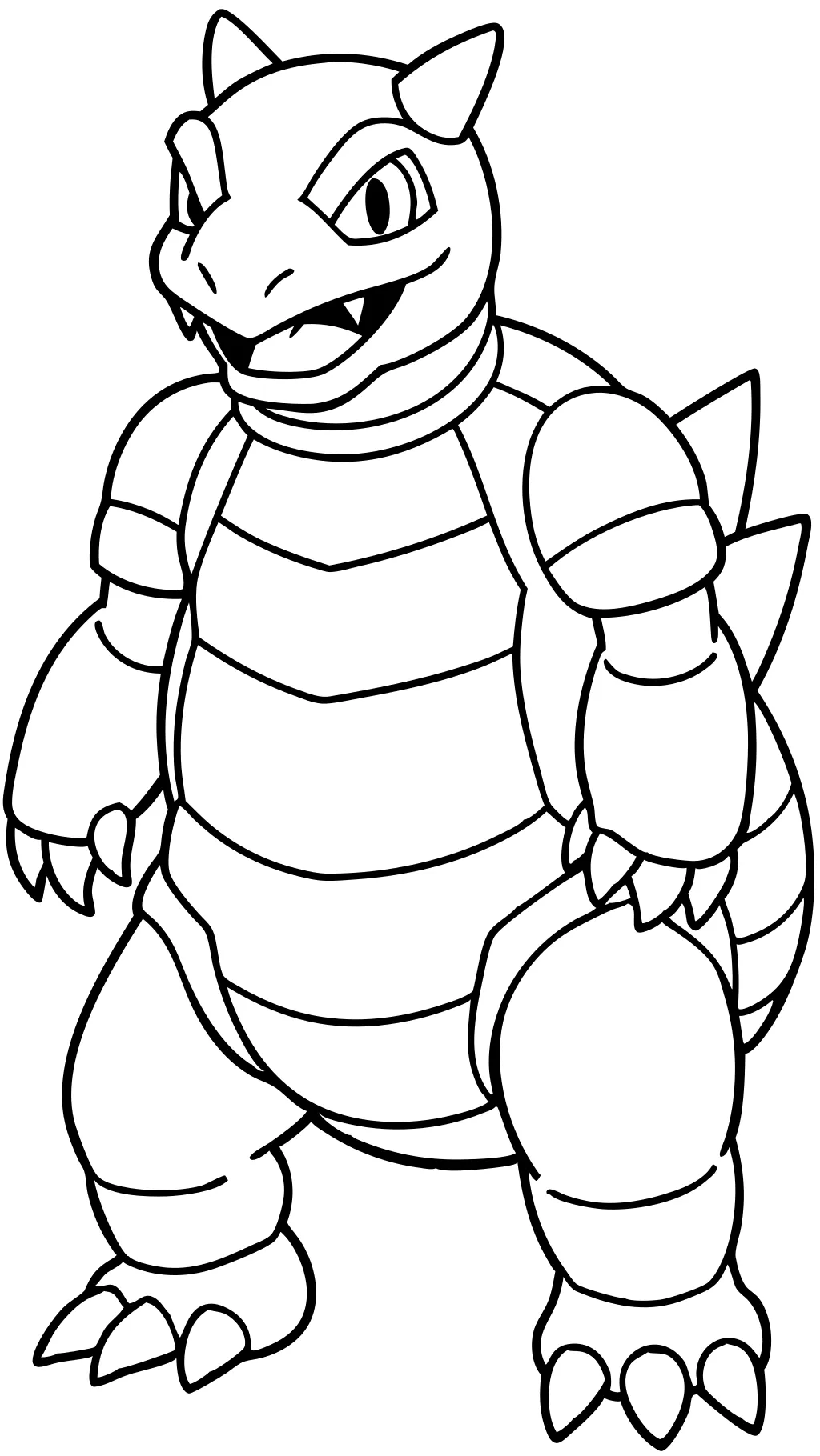 Página para colorear de blastoise